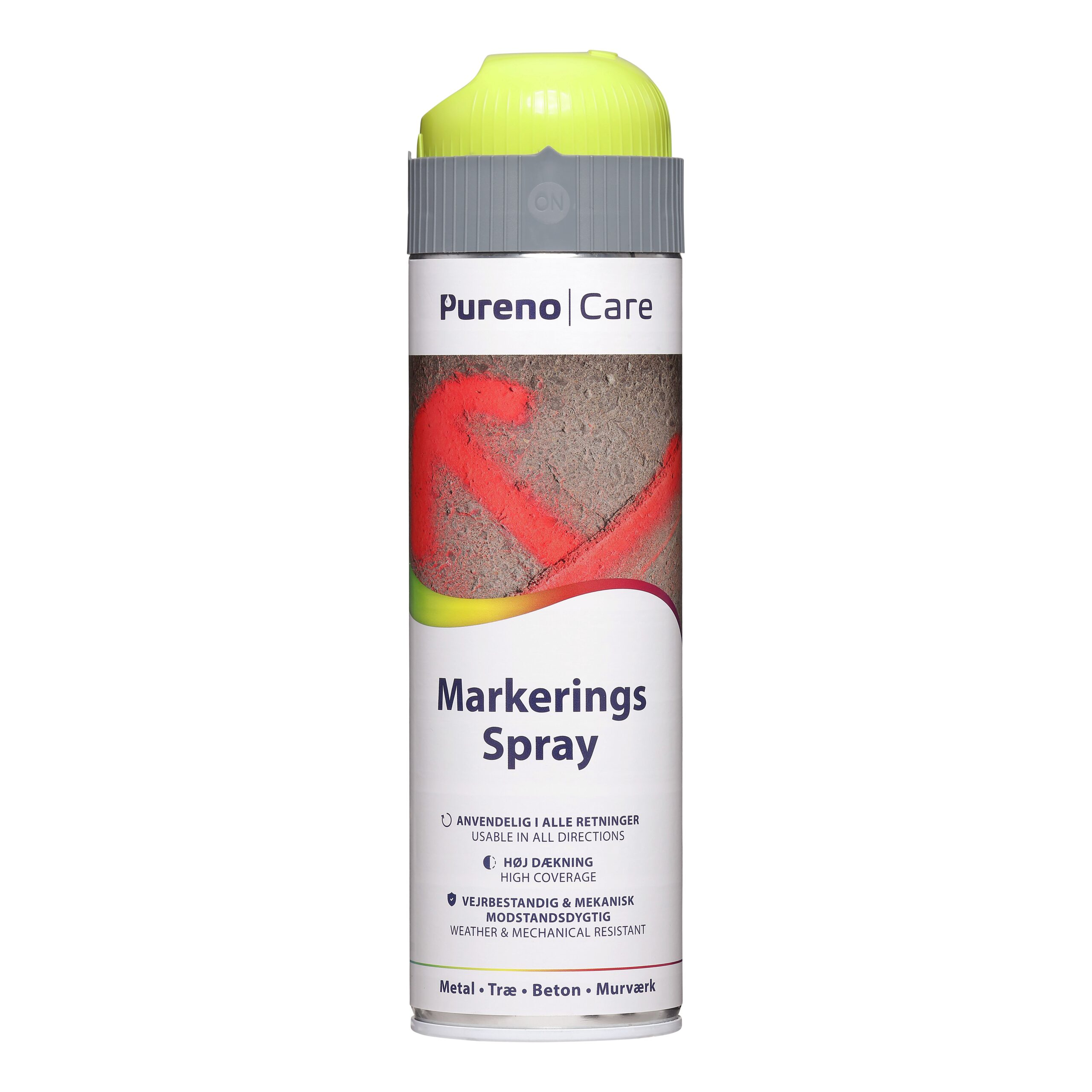 Markerings Spray Fluorescerende Gul