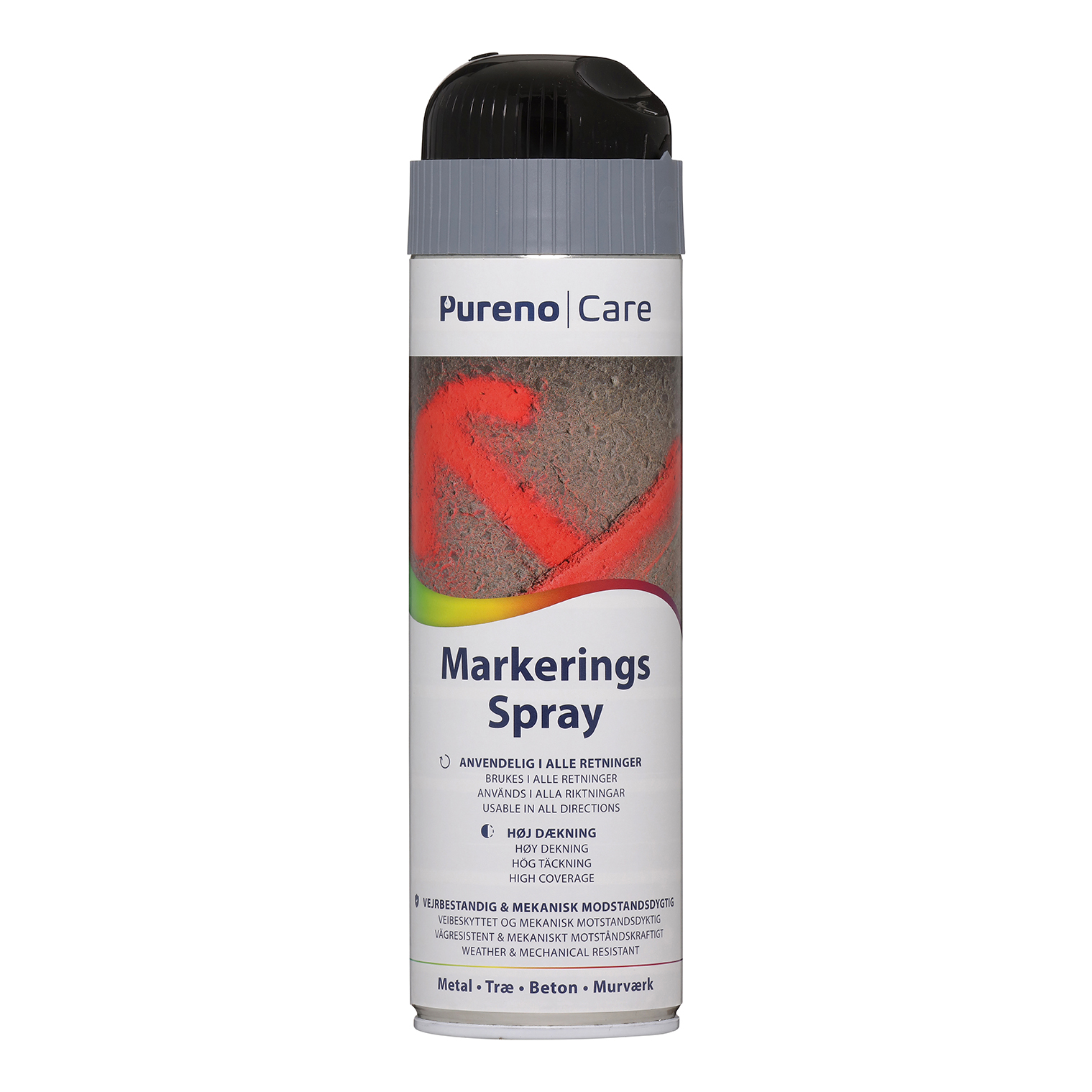 Markerings Spray Fluorescerende Sort